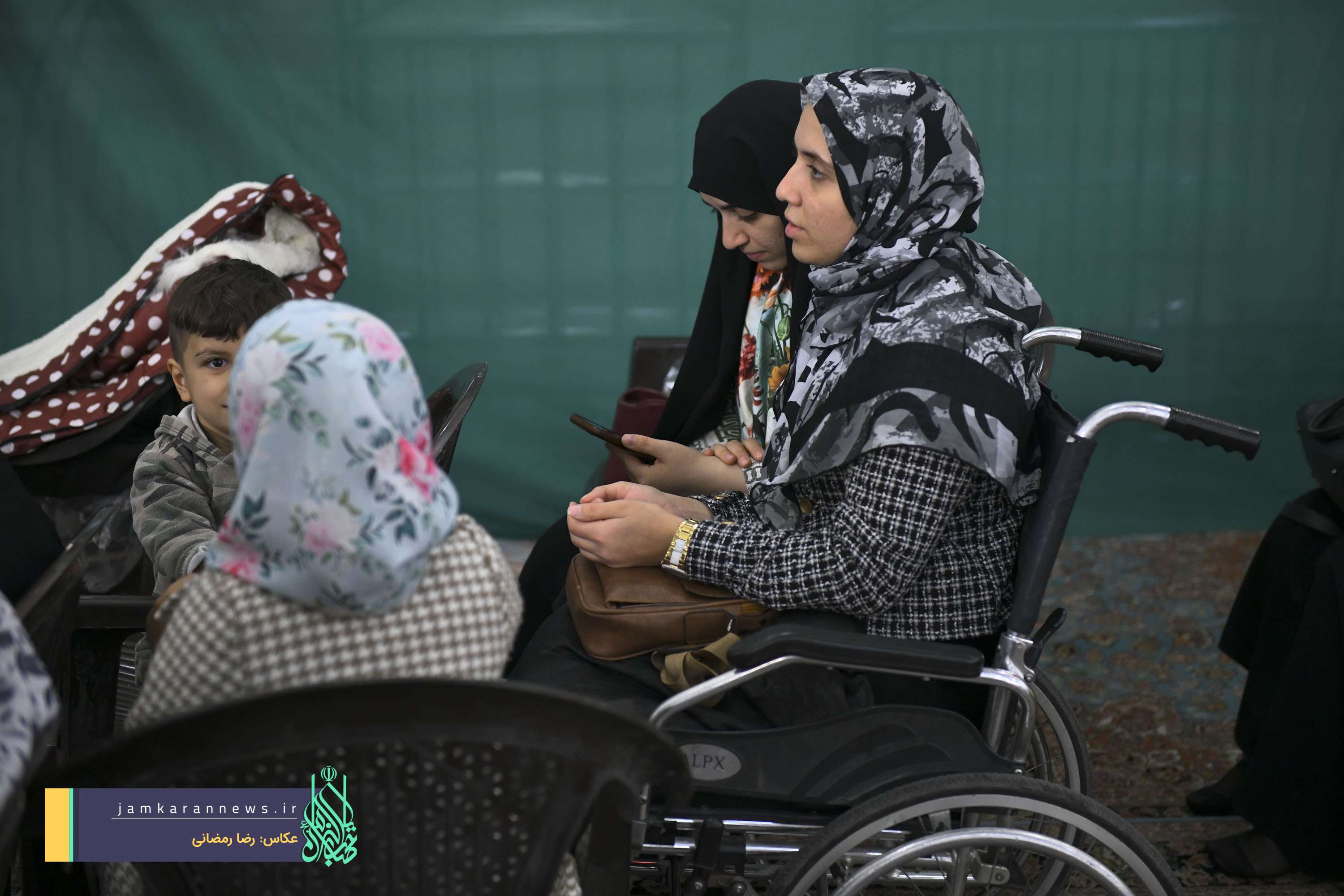 تجدید بیعت معلولان با امام زمان(عج) در مسجد جمکران